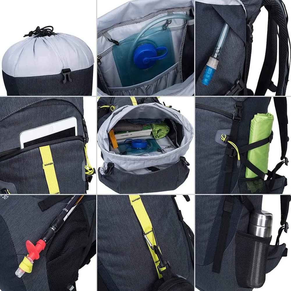 50L Waterproof Travel Backpack, Outdoor Hiking Backpack, Trekking Running Rucksack