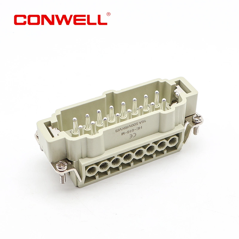 He Series Quick Type Lock Terminal 16 Pin Contacts Insert Heavy Duty Plug Easy Contact Way Replace