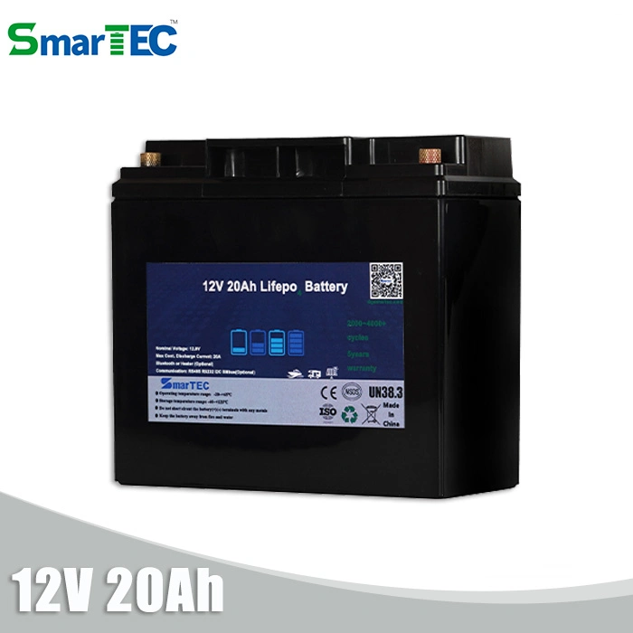 Smartec Factory CE IEC ISO 9001 RoHS Lithium Battery 4s 12V 20ah Rechargeable Lithium Iron Phosphate Battery Lithium Ion Battery Pack for Backup/Power Tool