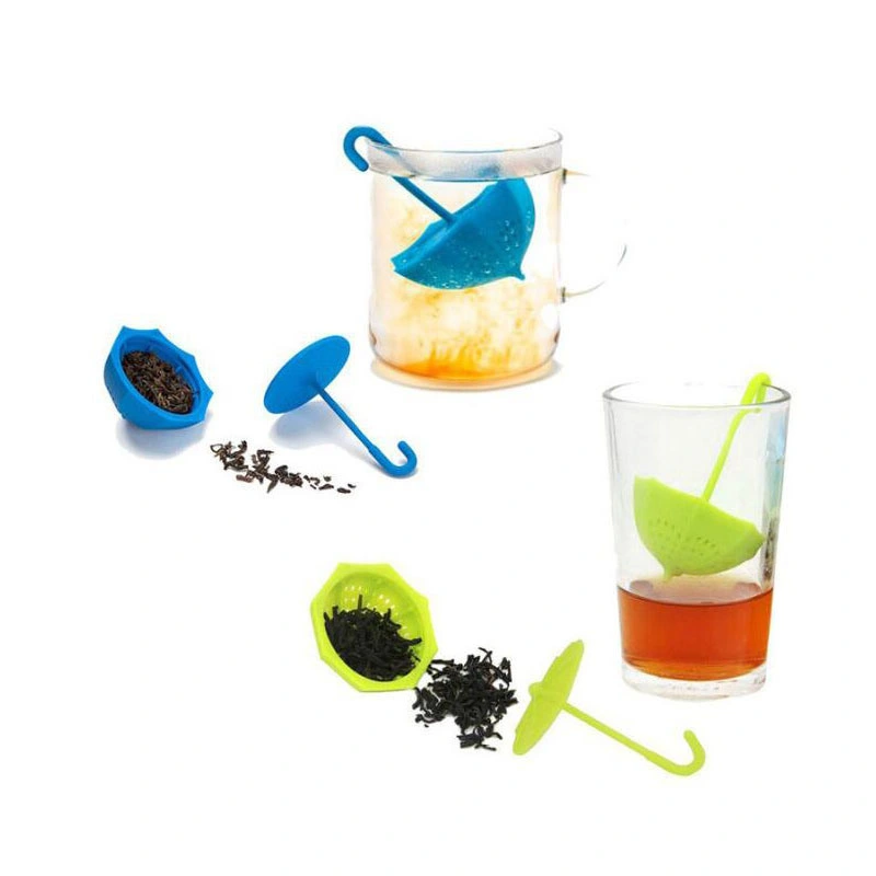 Infuser Tea Strainer Tea Maker Sunny and Rainy Day Tea Filter Silica Gel Umbrella Bl12057