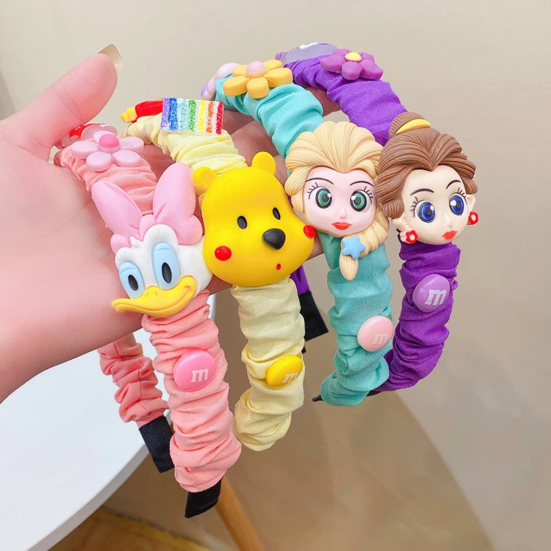 New Girls Cartoon de la Cartoon de la onda de la Tale de hadas Hairbands niños Precioso pelo Decorate Cabello Cabello Hoops Moda Accesorios de pelo