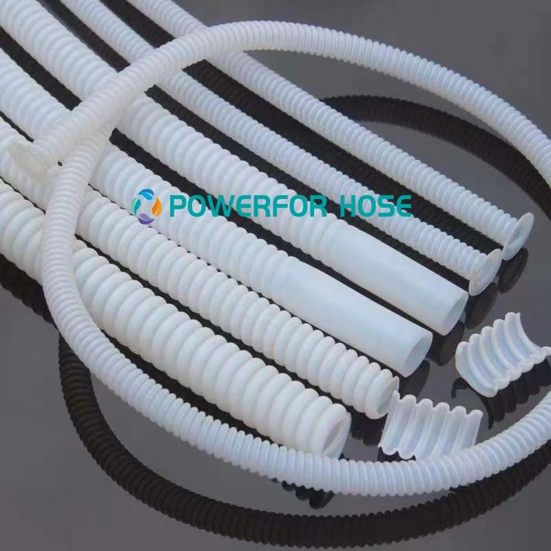 Pure PTFE Convoluted Hose SS304/316 Braiding Hydraulic Hose R14