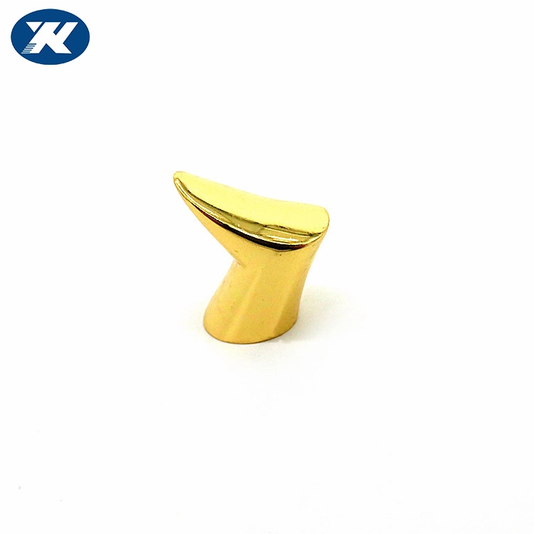 Polished Brass Zinc Alloy Cabinet Handle Knob Single Hole Center Affordable Luxury Furniture Pull Handle