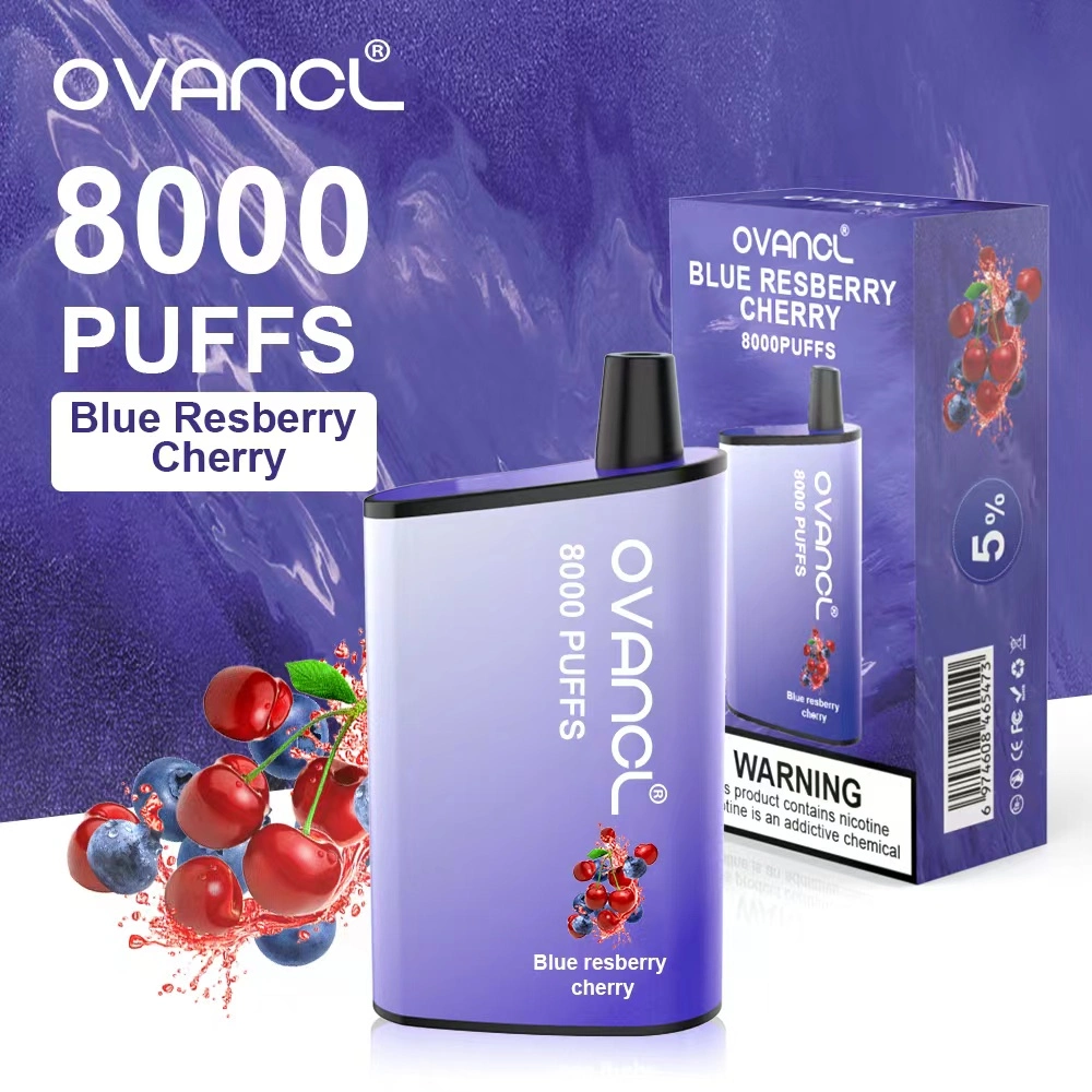 Ovancl 8000 Pulffs E Cigarette Mesh Coil Vape Mod قابلة لإعادة الشحن e قلم الشيشة قلم سجائر بالجملة السجائر الكهربائية القابلة للاستخدام