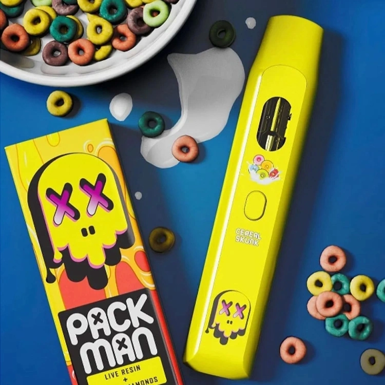 USA Hot Selling Wholesale/Supplier Factory Price Pack Man Packman Vape Wholesale/Supplier Vape Pen with 10 Strains