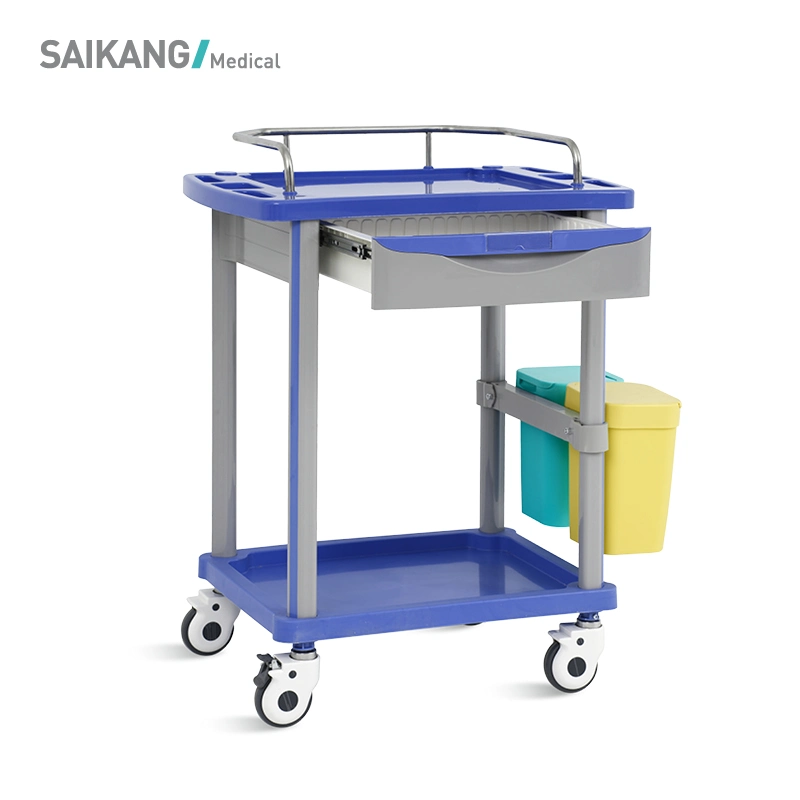 Skr-It750 Saikang económico al por mayor de servicios médicos del Hospital de ABS Trolley con infusión