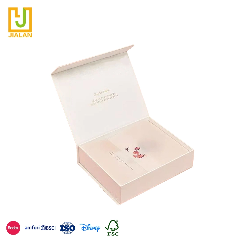 Logotipo personalizado Caja de cartón rígido impresa tela rayas Embalaje magnético Caja Zapatos ropa cartera cinturón Teléfono Caja de regalo de papel