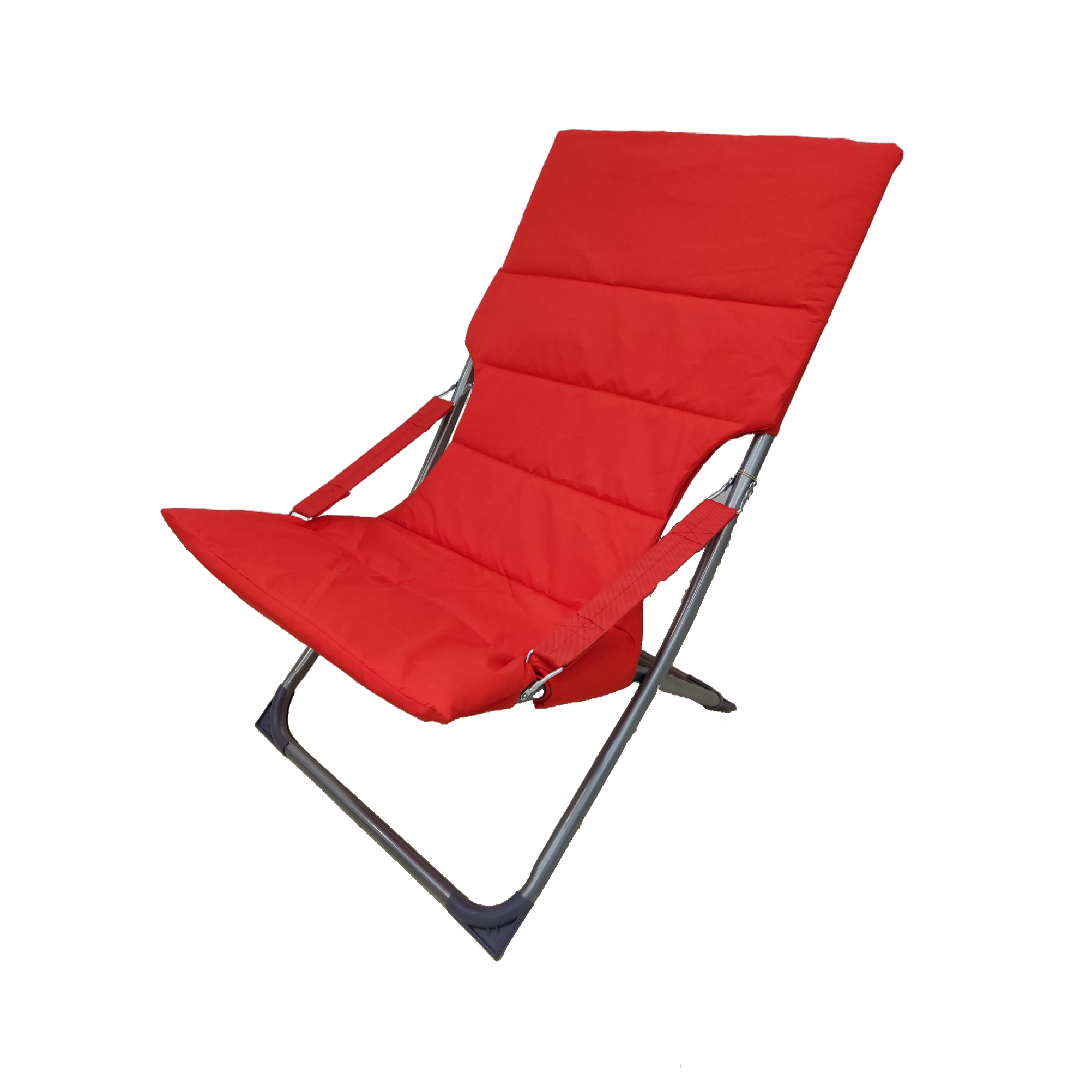 Outdoor Comfortable Padded Portable Folding Armchair Camping Chair