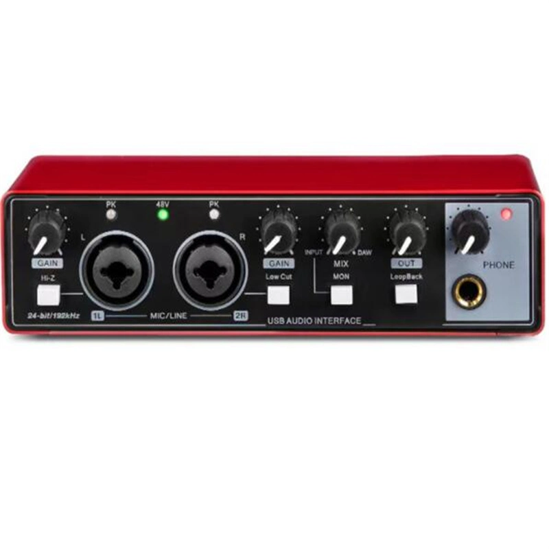 Professional Podcast Kit Equipment Soundcard Audio Interface Sound Card