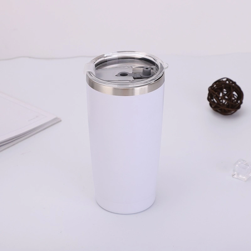 Stainless Steel Coffee Tumbler with Lid and Straw Double Walled Esg16648