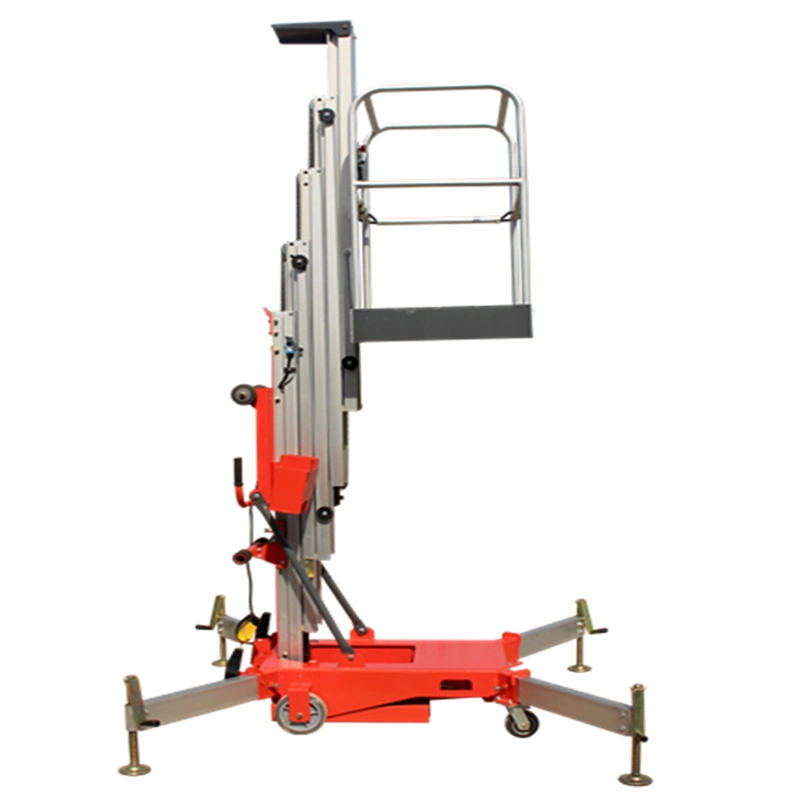 High End Single Mast Lifting Machine for External Painting Premium Single Vertical Mast Lifting Table with Proportional Controls