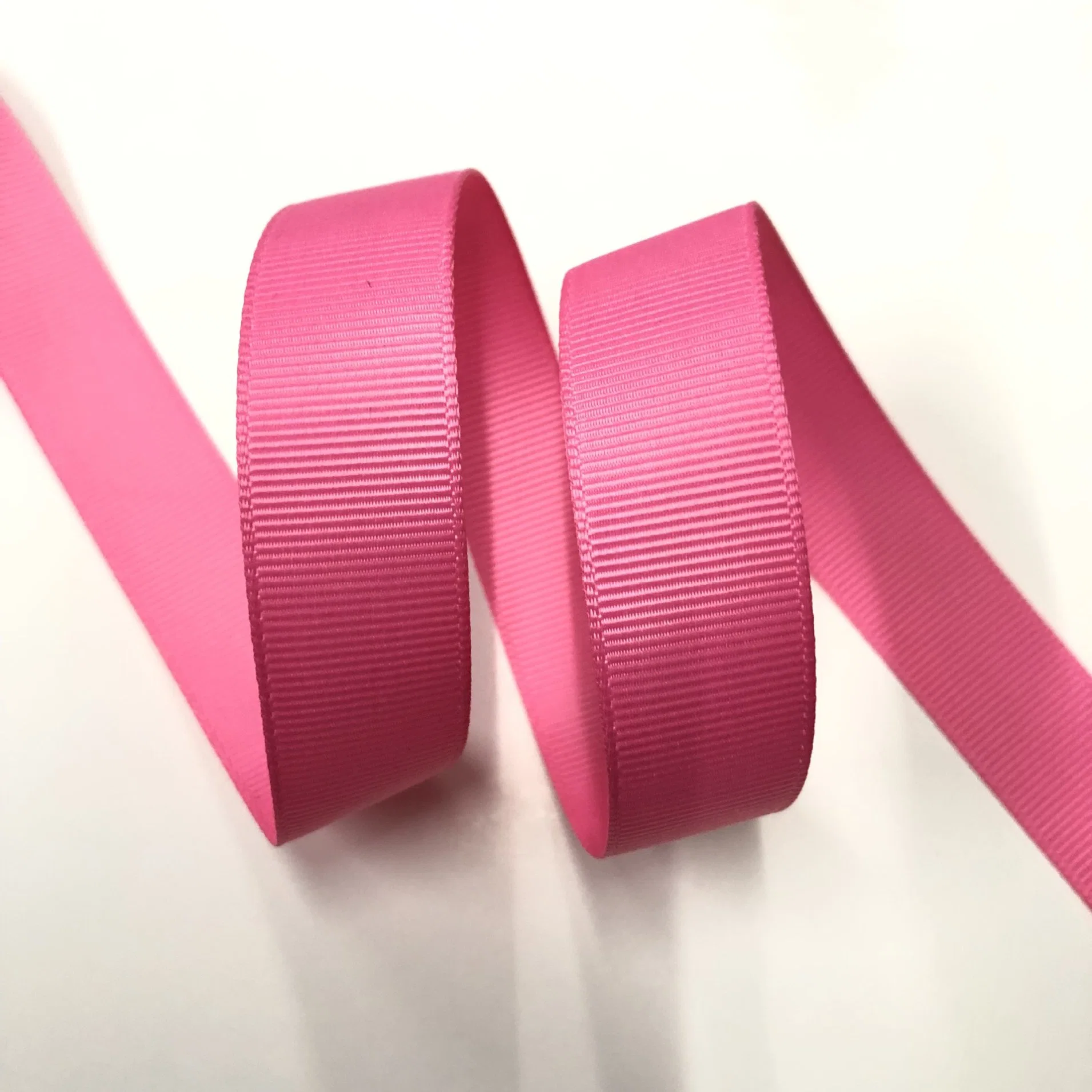 Decorative Wire Ribbon Solid Color Grosgrain Ribbon Printed Logo Ribbon Custom Polyester Ribbon for ID Badge