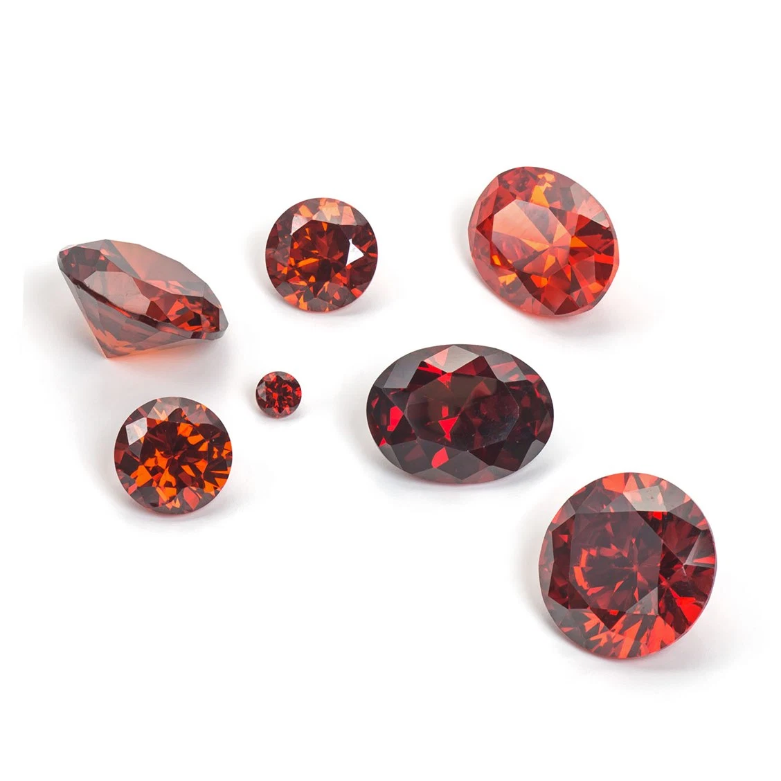 Wholesale/Supplier Loose Oval Cut Garnet Cubic Zirconia CZ Gemstones