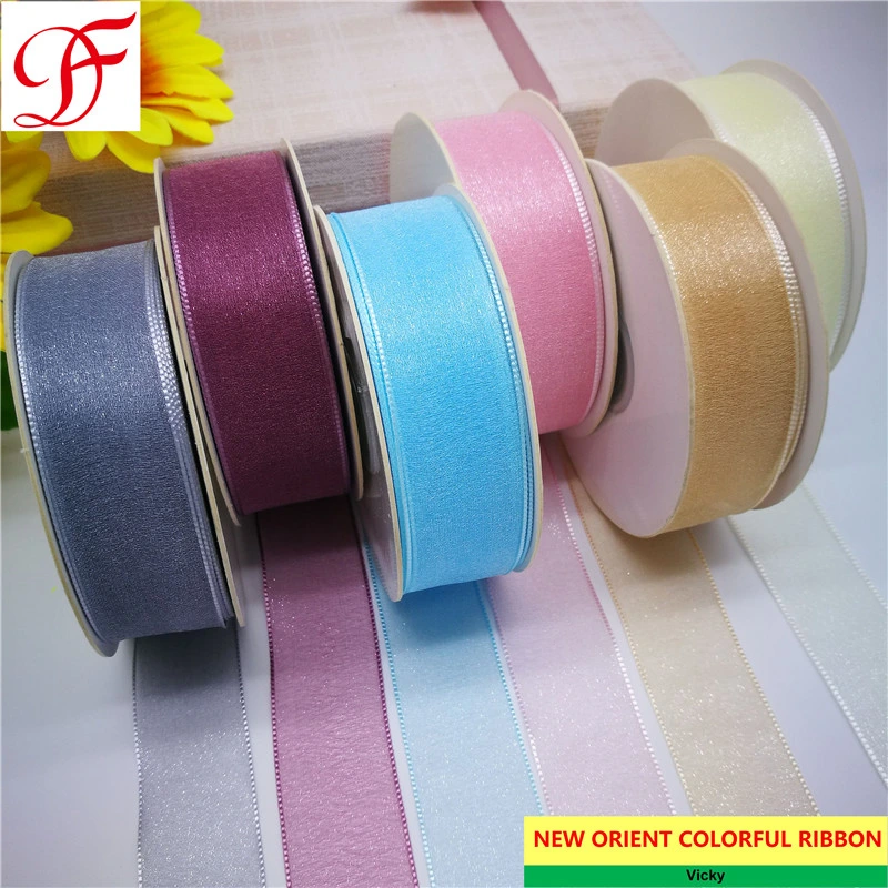 Satin Grosgrain Metallic Taffeta Sheer Organza Ribbon Bow Crafts for Box/Garments/Underwear