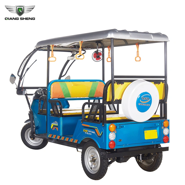 Green Power Electric Tricycle Rickshaw for Passenger Three Wheels E Trike Adults Use Cheap Price