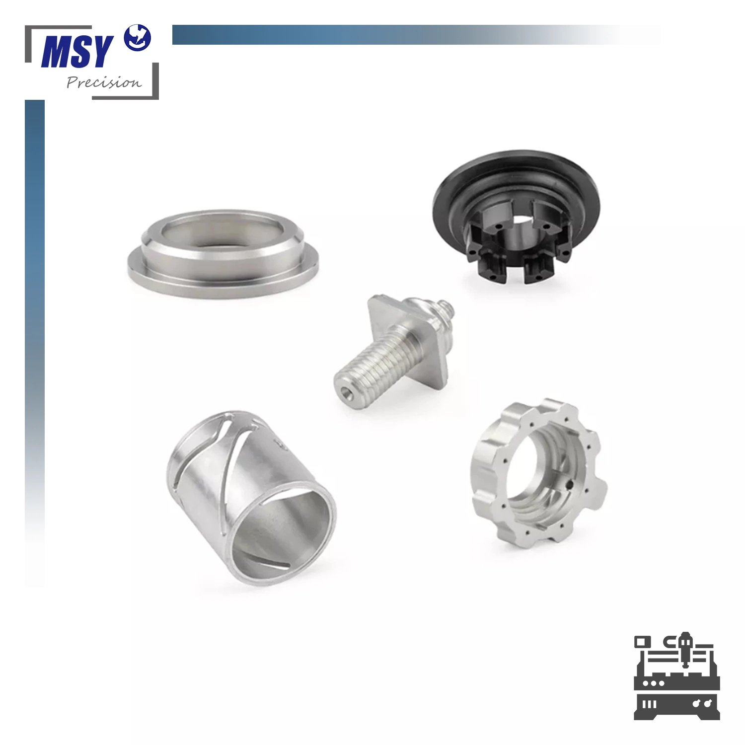 CNC Machining Fasteners Anodized Metal Precision Parts OEM Refrigeration Equipment Parts