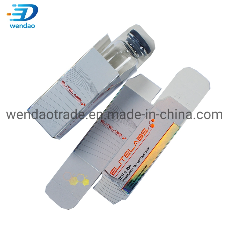 Design Custom Printed Box Paper Bottle Box with Bottles Medical Vial Box