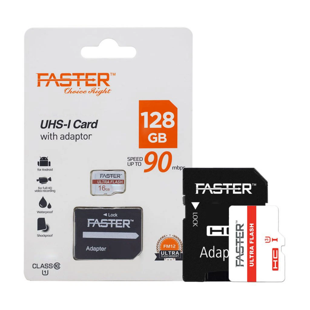 100% Original Faster 90 Mbps Class 10 U1 U3 Micro Memory SD TF Card Memory Cards with Adapter 1GB 2GB 4GB 8-256 GB