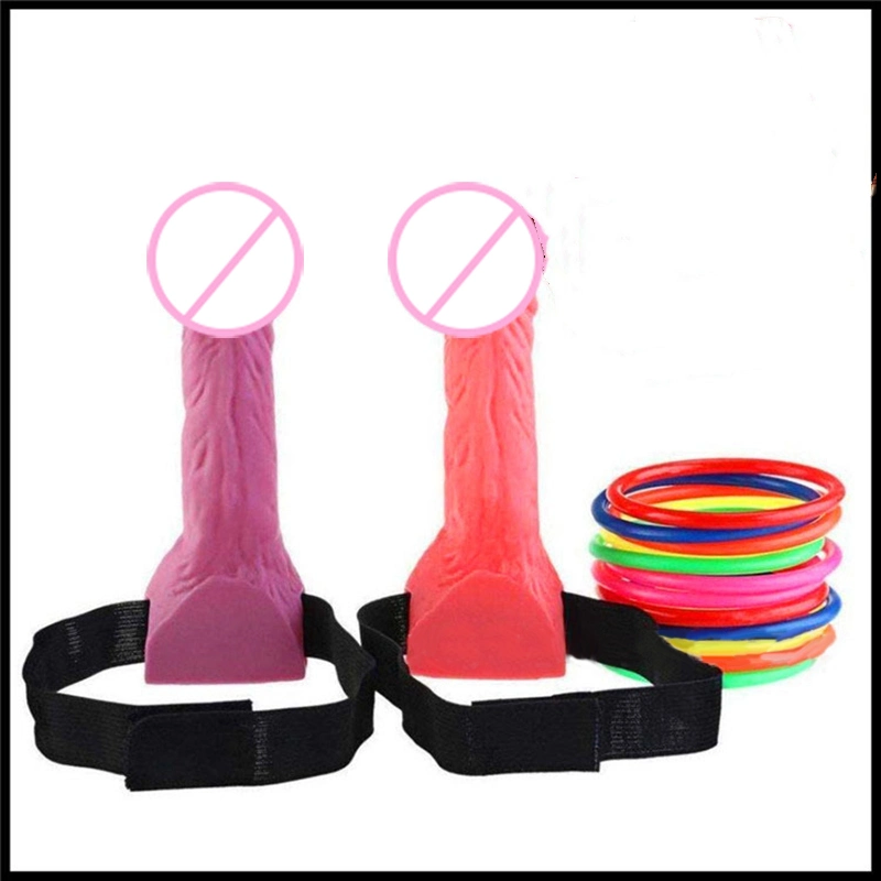 2PCS/Set Bachelorette Sexy Game Hen Night Party Supplies Dick Head Hoopla Game Bride Party Toss Bridal Shower Sex Toys