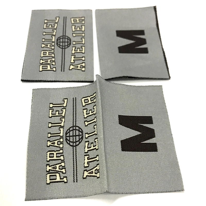 Wholesale/Supplier Quality Fashion Garment Shirt Brand Logo High Density Woven Labels and Tags Clothing