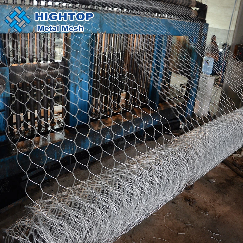 Hexagonal de acero galvanizado cable utilizado para la valla de malla de alambre de pollo