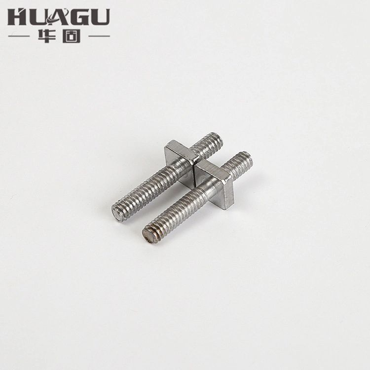 Double-Headed Square Stud Bolt/Fastener External Thread Stud Bolt Joint Pin