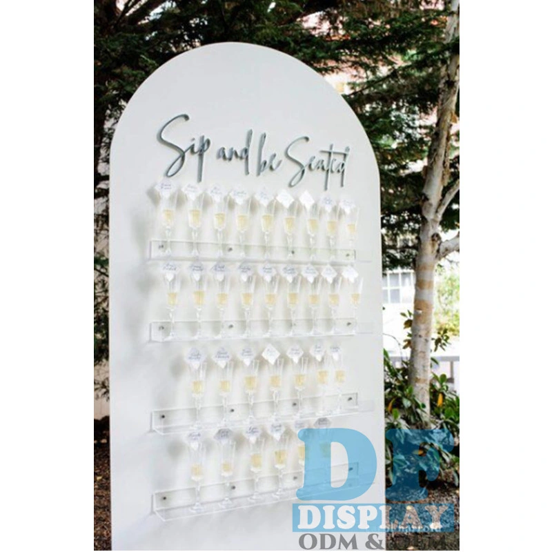 Champagne Wall Display Stand Holder for Parties - Elegant Champagne and Wine Glass Stand for Entertaining at Home Party Weddings Glass Holder