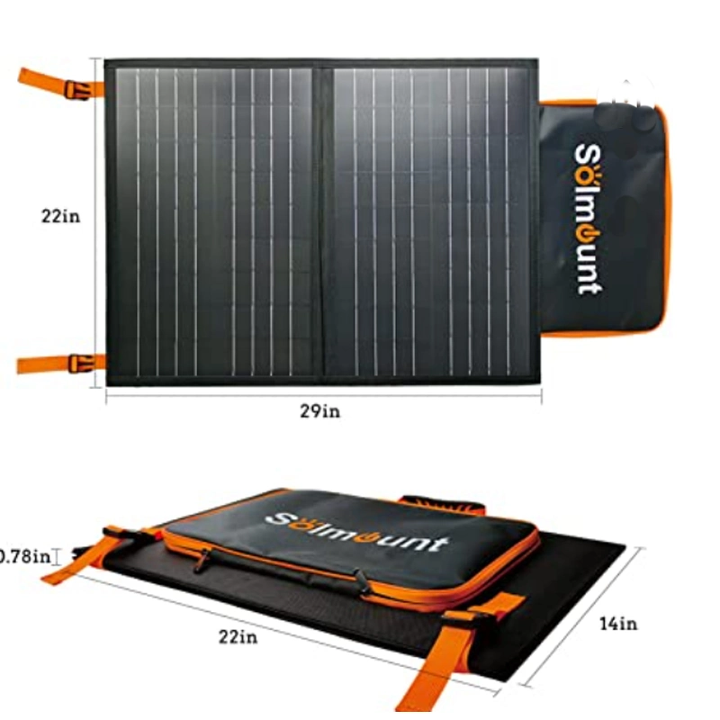 Портативный 100W солнечной складные сумки для ноутбуков зарядное устройство Складная солнечная панель для кемпинга для использования вне помещений