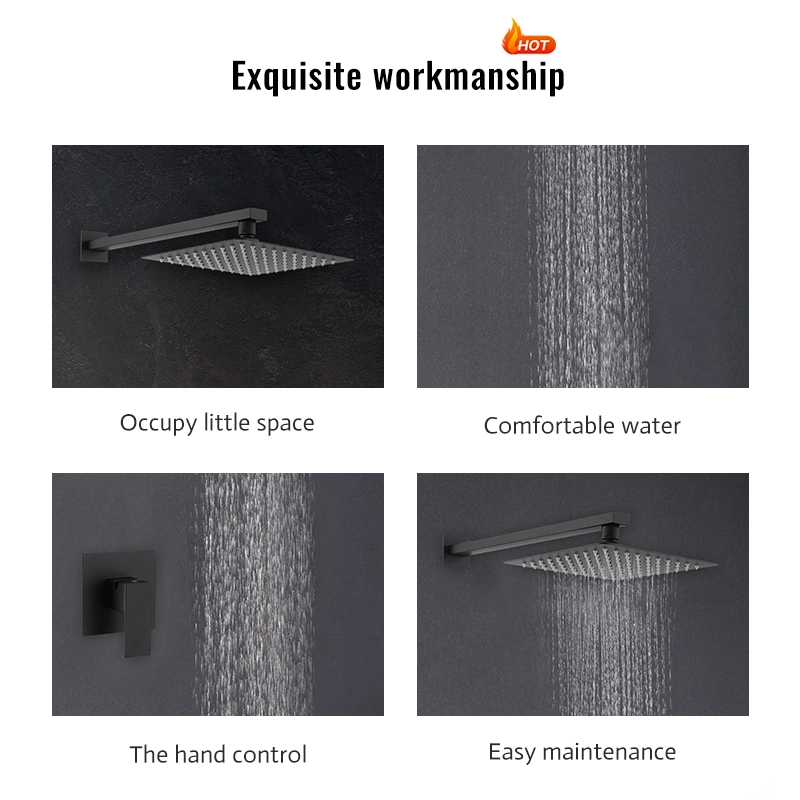 Concealed Bath Shower Hand Bathroom Faucet Showers with Shower Head