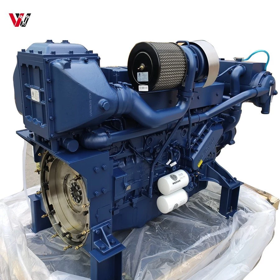 Water Cooled 6 Cylinder Weichai Wp6c Wp6c165-18 Marine Diesel Engine in Stock