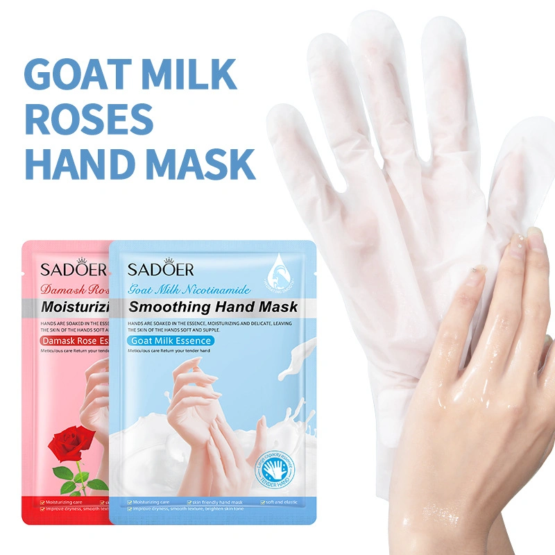 Nuevos productos de la nicotinamida leche Rose Whitening Máscara de la mano a mano máscara hidratante Skin Care