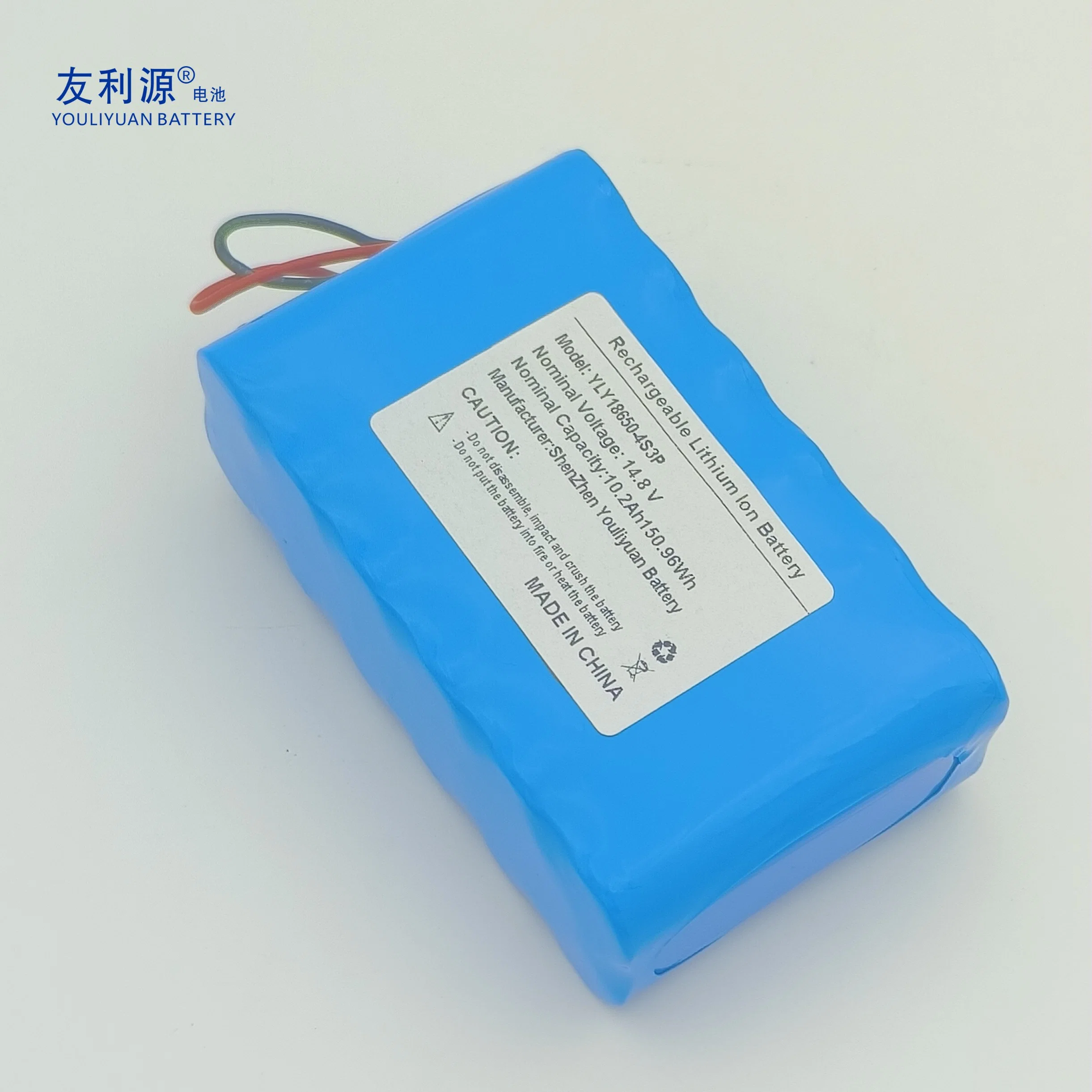 Manufacturer Factory High Capacity Cell 3400mAh 18650 4s3p 14.8V 10.2ah 150.96wh with BMS/PCB and Lead Wire for Solar LED Light/Massage Gun