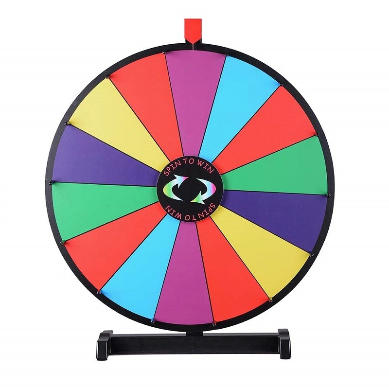 18pouce 24inch ronde Couleur Spinning Prix à gagner le jeu de rotation de roue Kit carte magnétique modifiable avec marqueur d'effacement à sec