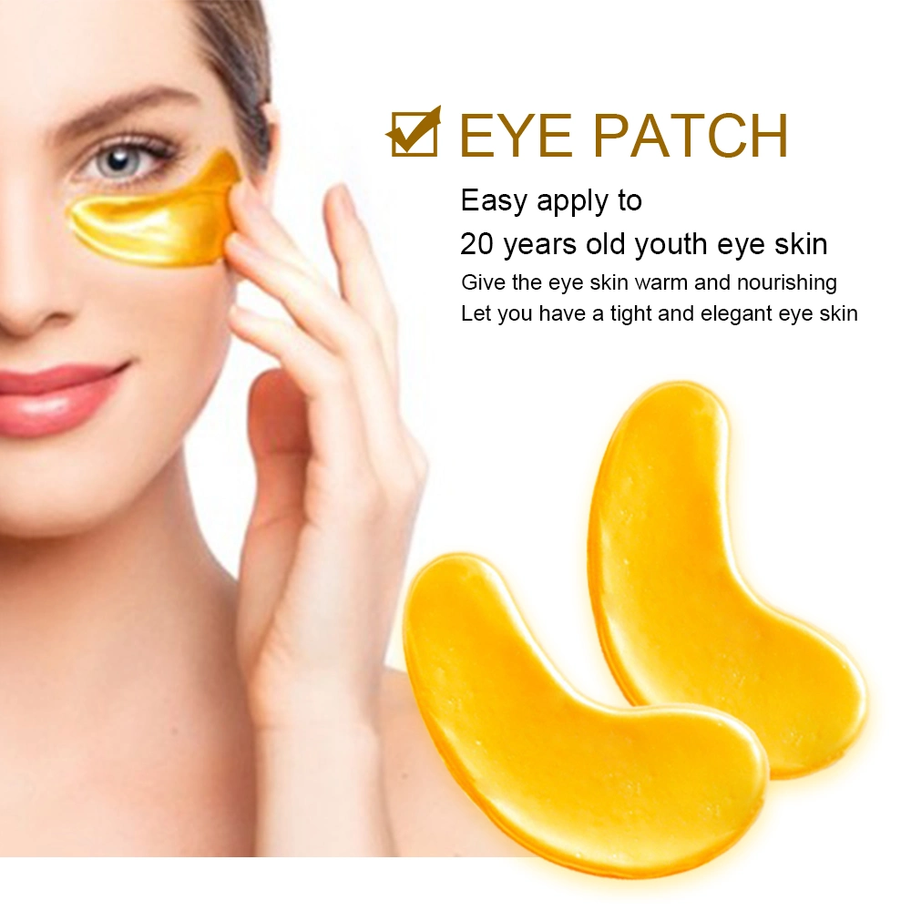 Wholesale/Supplier Cosmetic Best Mens for Dark Circles Fineliness Anti Aging Eye Collagen 24K Gold Patch