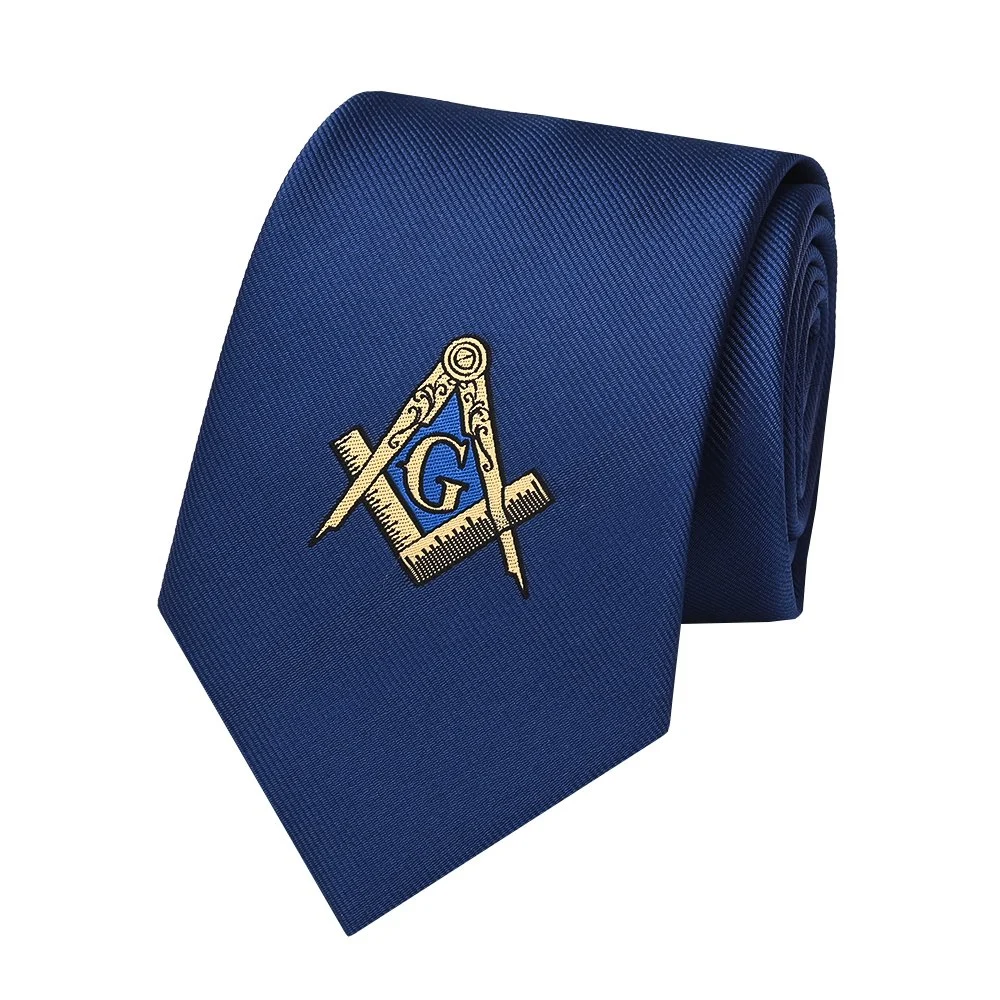 Fabricante personalizable mayorista OEM Emblem China Mens Silk Brand Masonic Regalia Ties