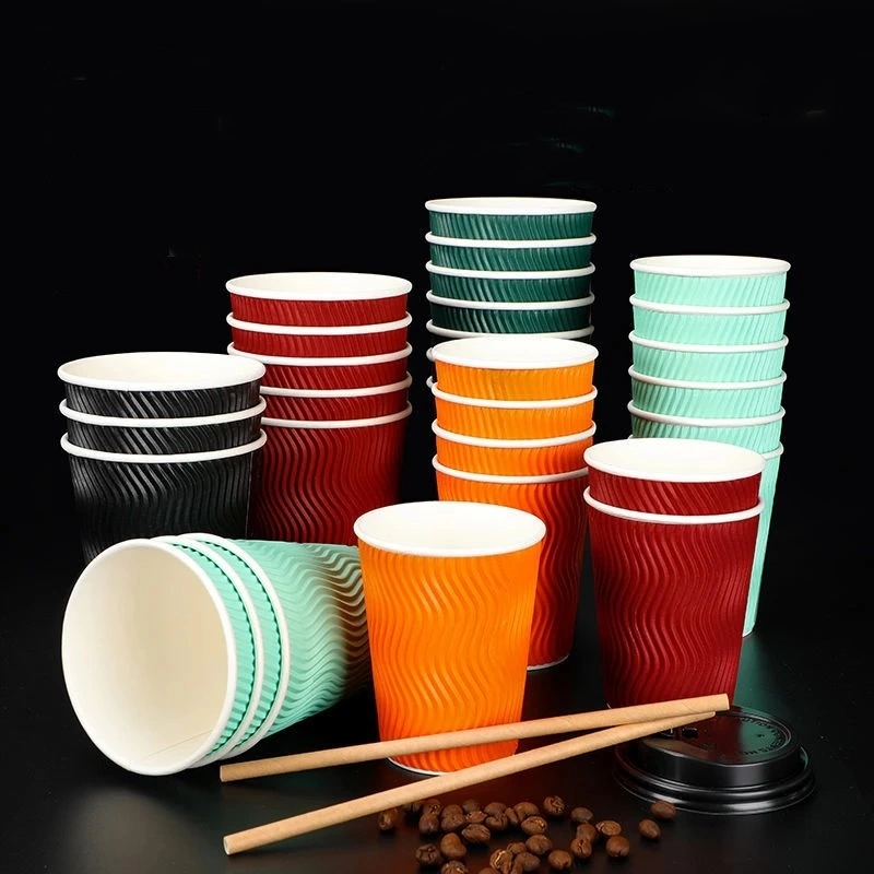 Ir a 400 pack 8oz taza de té desechable 6 onzas de café de doble pared de vasos de papel