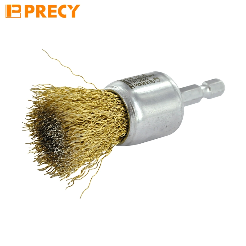 Pencil Brush - Corrugated Steel Wire 0.35mm - Stripping of The Metal