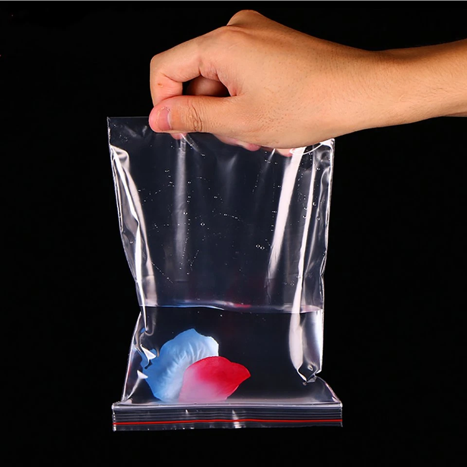 Reclosable Ziplock Bag with Writing Panels PE Self Adhesive Sealing Bags