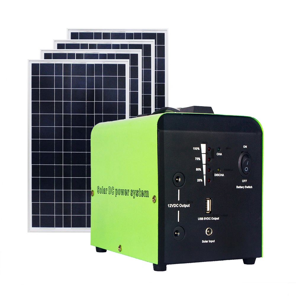 7ah 10W Mini Home Solar Lighting System with Charging Phone Port