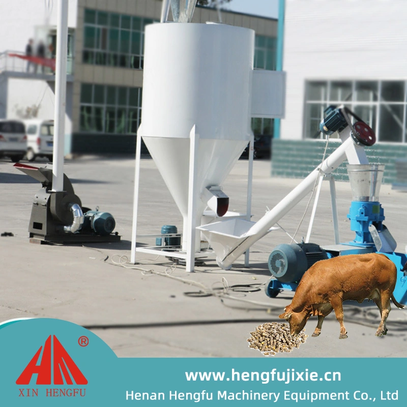 Alimentación de aves de corral que hace la máquina de pellets, pellets de aves de corral de la línea de molino alimentación