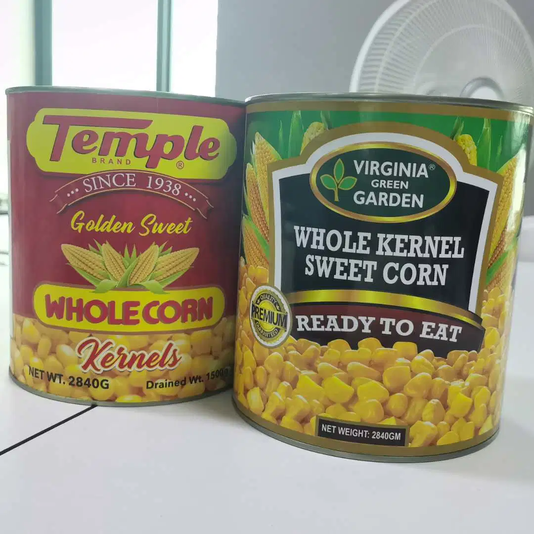 Health Food 2840g Canned Sweet Corn Kernel From New Crop