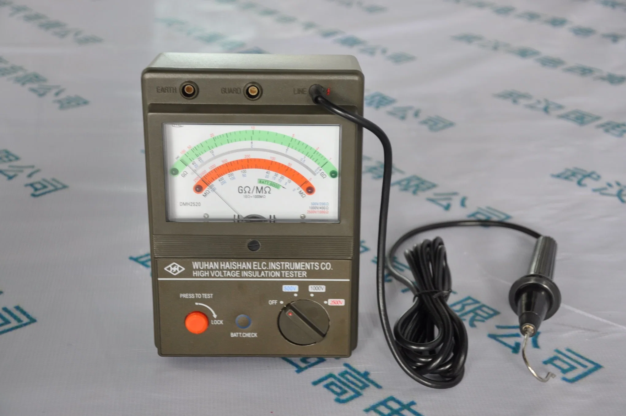 HVHIPOT Digital Insulation Resistance Tester/ Resistance Measurement Instrument 250V 500V 1000V