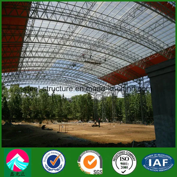 Prefabricated Steel Structure Stadium Bleachers with Indoor Soccer Field