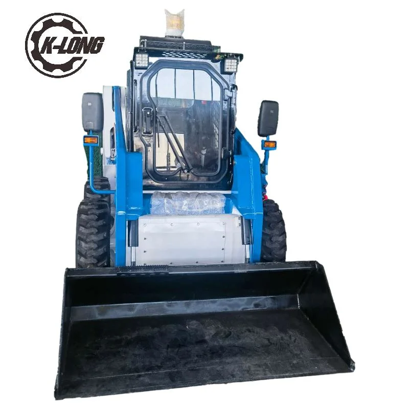 Full Hydraulic Small Crawler Type Wheel Mini Skid Steer Loader