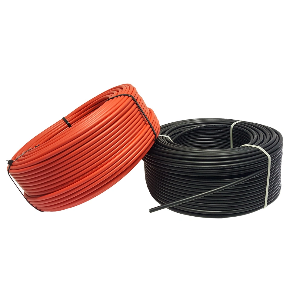 16mm2 TUV 1500V Conductor de cobre de doble aislamiento XLPE PV Cable resistente al UV y Ozono