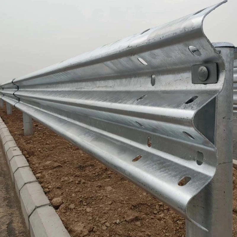 Roadway Safety Anti-Corrosion Hot Dipped Galvanized Corrugated Beam Single Layer Highway Guardrail