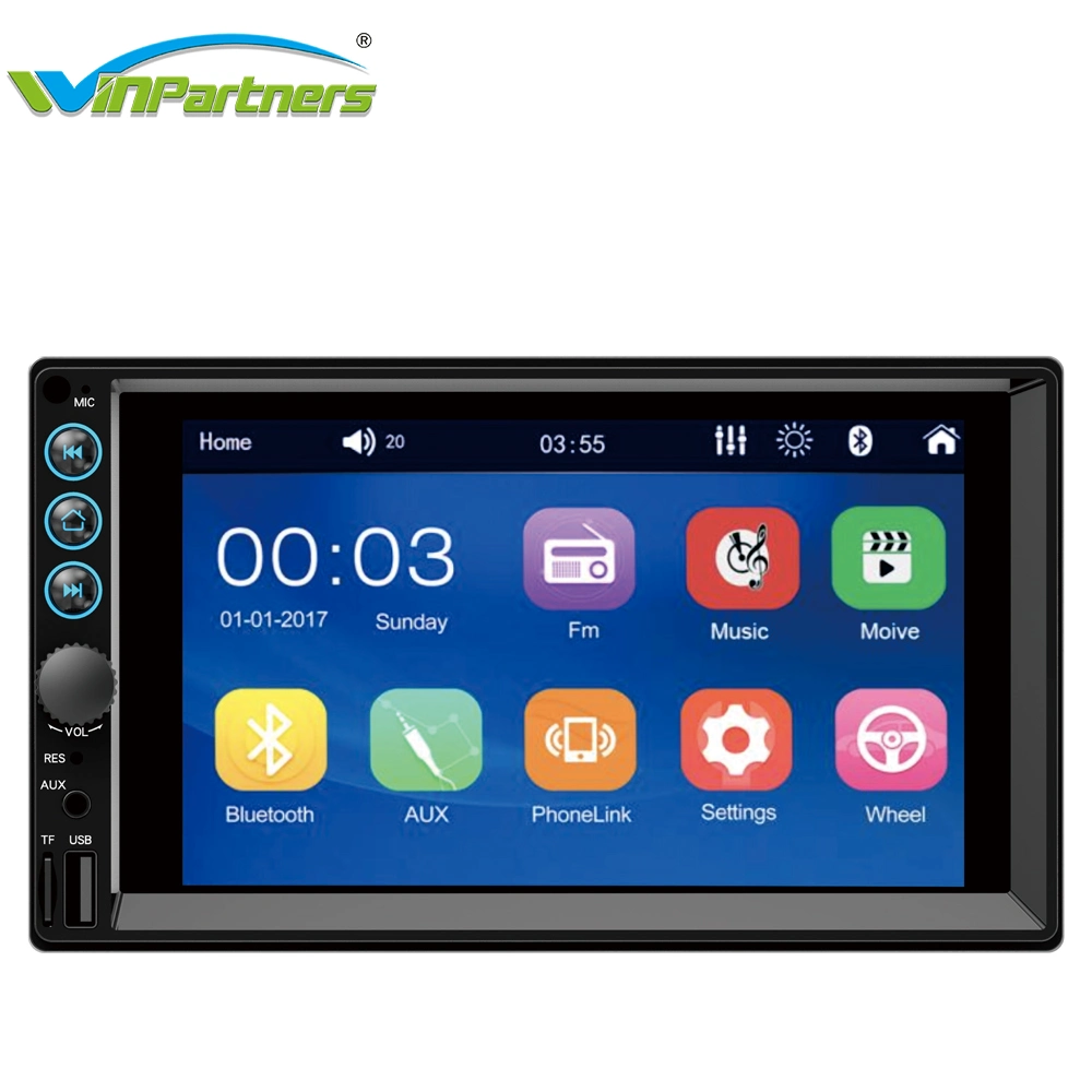 2DIN Car MP5 Radio Monitor with Mirror Link 7inches