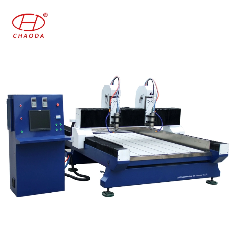 Factory Prcie! 4.5kw Spindle, 1 Head, 2 Head, 3 Head 3 Axis CNC Stone Carving and Milling Machine