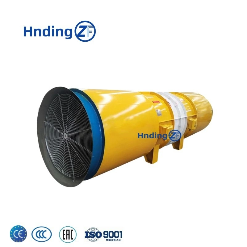 Sdf Tunnel Construction Axial Flow Fan Supply and Exhaust Full-Horizontal, and Auxiliary Ventilation Angle Blade Adjusted Tunnel Fan