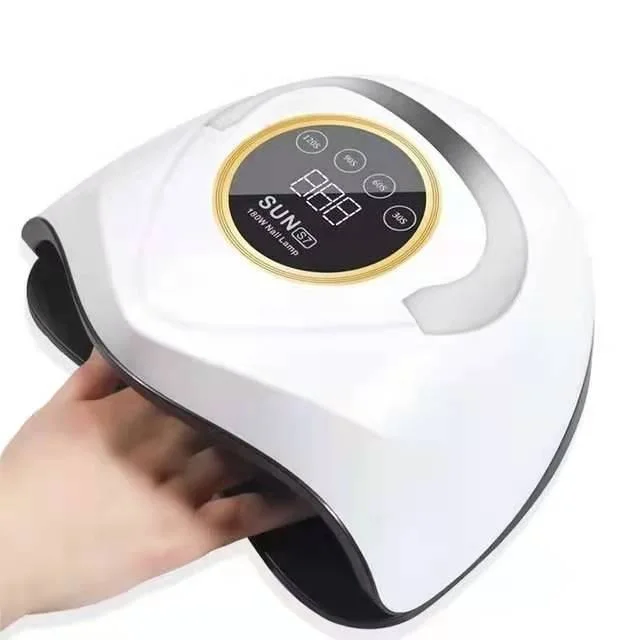 High Power 180/90/72/32W UV LED Nail Lamp for Curing UV Gel Nail with Auto Sensor LCD Display and Timer for Manicure Nail Dryer